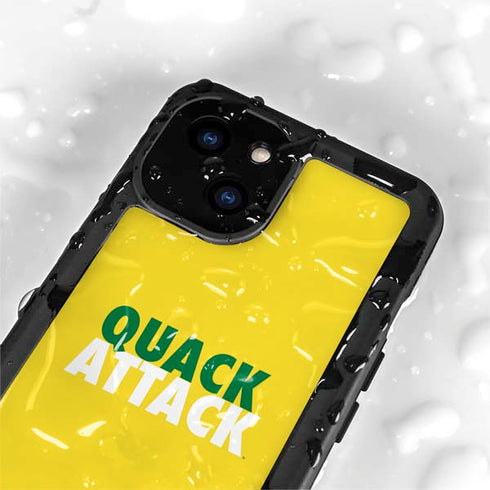 University of Oregon Quack Attack iPhone 15 Plus Waterproof Case